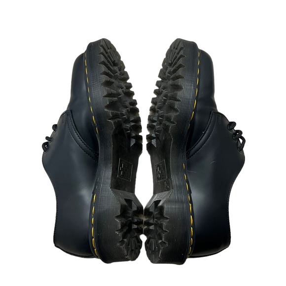 Dr. Martens BEX Womens Sz 8 Smooth Leather Black Oxford Clogs Platform Shoes - Picture 7 of 13